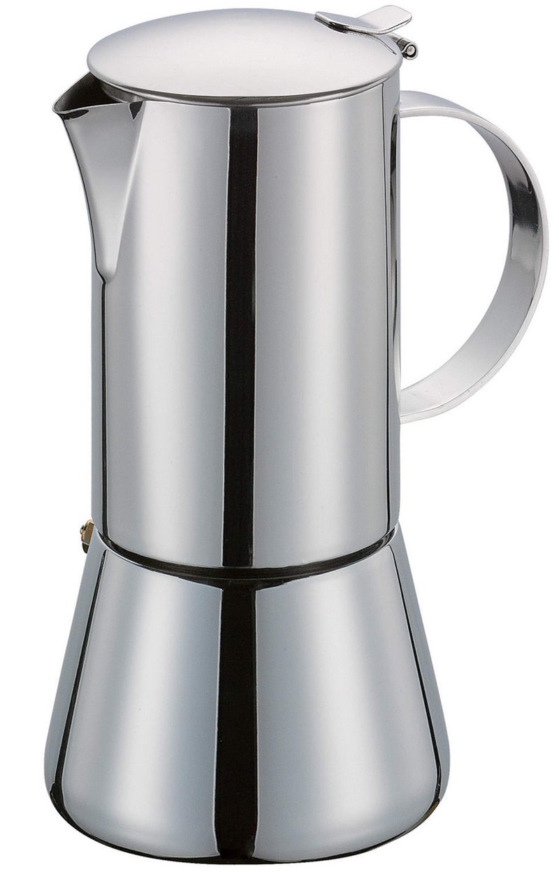 Cilio Aida Polished Stainless Steel Stovetop Espresso Maker - 2-Cup Coffee Maker - Espresso Machine Alternative - Image 4