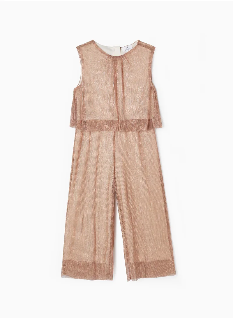 Zippy Zippy Metalic Tulle Jumpsuit For Girls