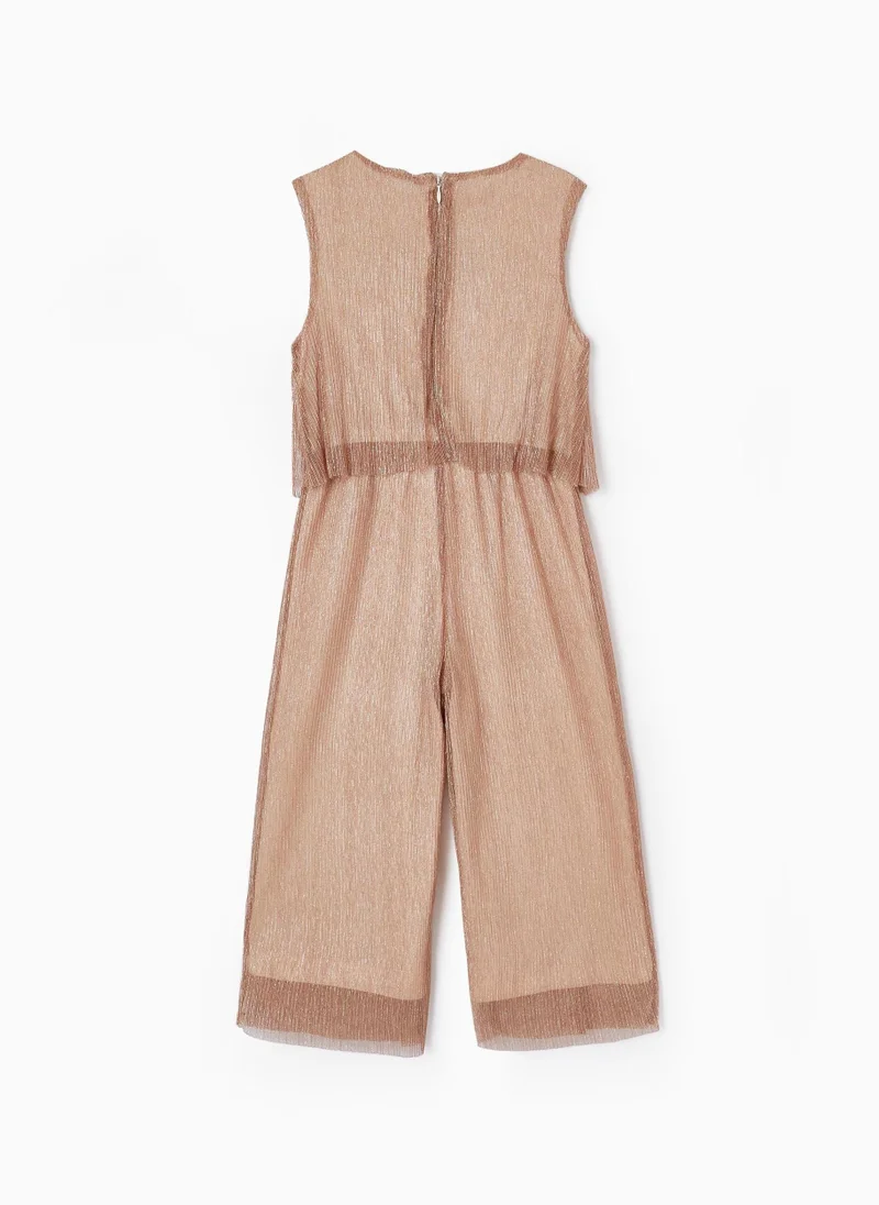 Zippy Zippy Metalic Tulle Jumpsuit For Girls