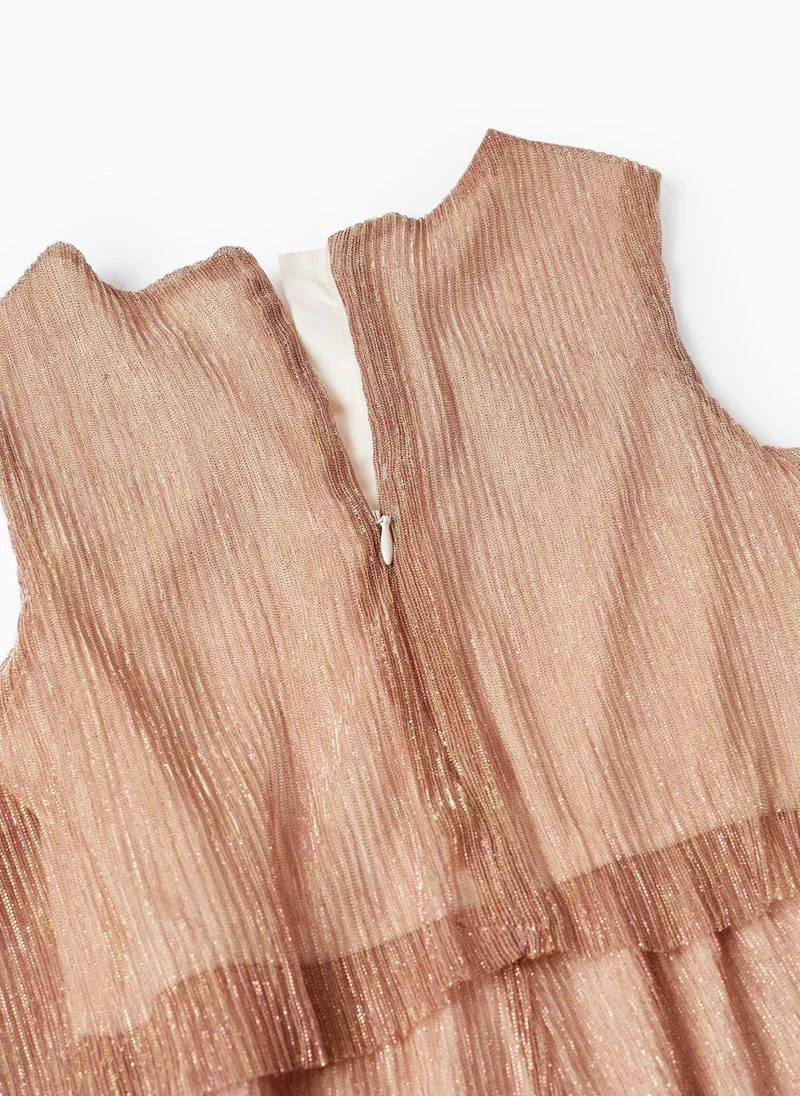 Zippy Zippy Metalic Tulle Jumpsuit For Girls