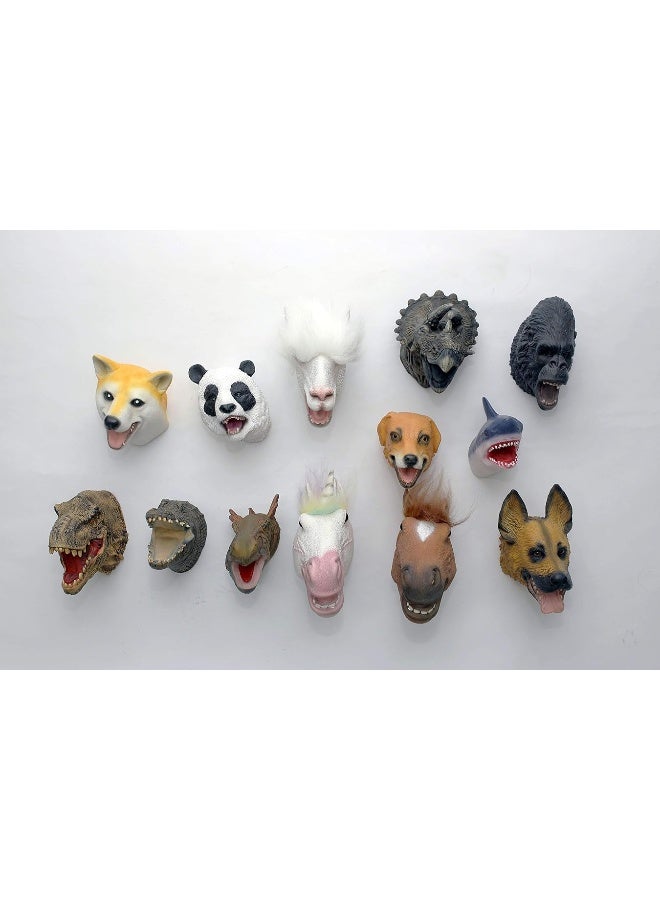 Yolococa Horse Hand Puppet Realistic Latex Soft Animal Toy Storytelling Role Play Party Supplies for Kids - Image 4