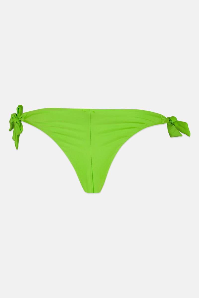 Lefties Women Solid Bikini Bottom, Green - Image 3