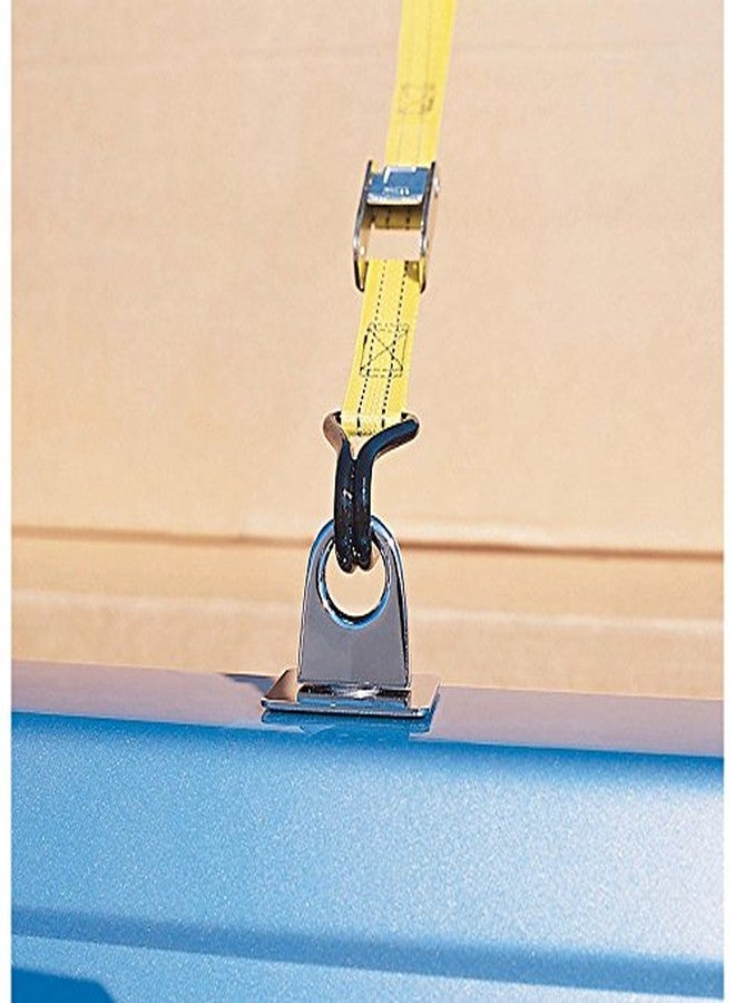 برو جريب نقطة تثبيت Progrip 810220 لنقل المقطورات وربط صندوق الشاحنة: كروم مع مسمار تبديل (عبوة من قطعتين) - Image 2