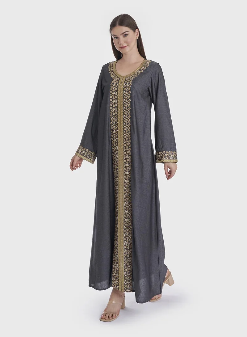 KASHKHA Solid Jalabiya