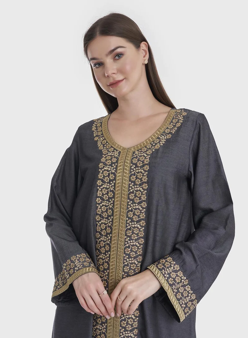 KASHKHA Solid Jalabiya