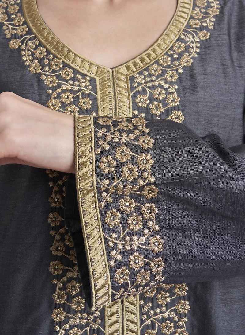 KASHKHA Solid Jalabiya