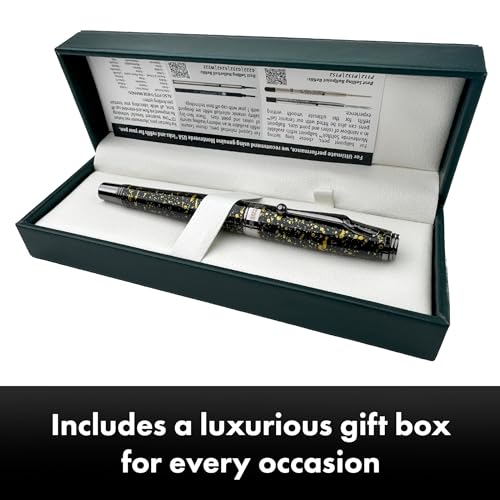 Monteverde Invincia Vega Starlight Yellow Fountain Pen - Broad Nib, Vibrant Design, Premium Writing Instrument - Image 3