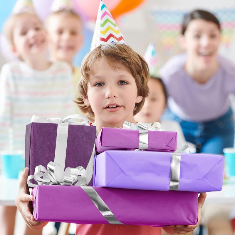 PLULON 60 Sheets Purple Tissue Paper Bulks, Gift Wrap Tissue Paper Sheets for Packaging Birthday Gift Wrapping Birthday Wedding Holiday Flower Halloween Christmas Party - Image 5