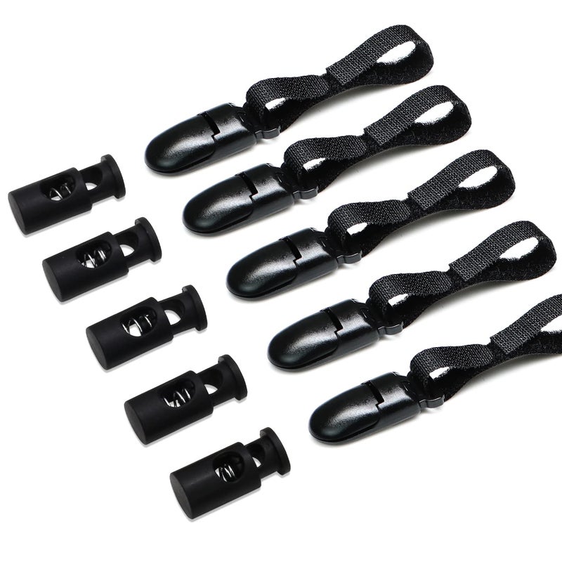 Anley Upgraded Garden Flag Plastic Stopper Stops and Anti-Wind Alligator Clips - Durable & Weather Resistance for 5 Garden Flag Poles Stands - 10 Pieces Set - Image 1