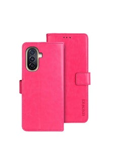 IDEWEI Case For Huawei nova Y71 Crazy Horse Texture Leather Phone Case with Holder  - Image 1