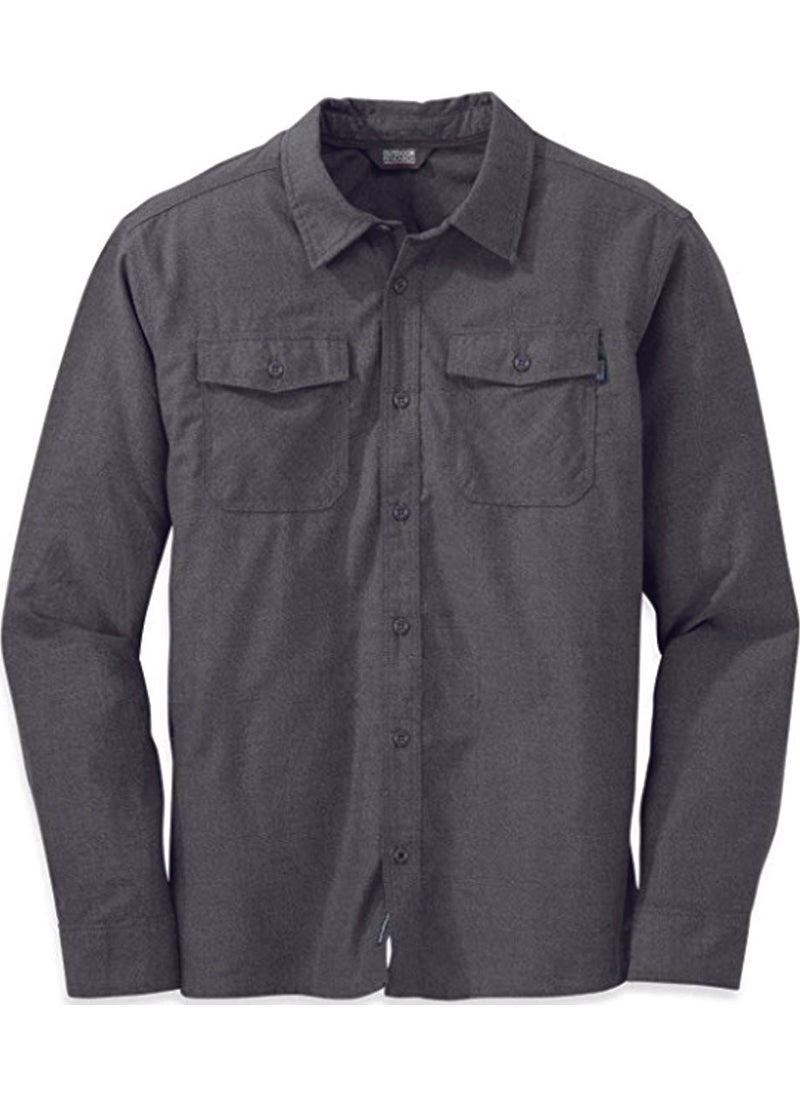 OR - Men's Gastown L/s Shirt Charcoal - Image 1