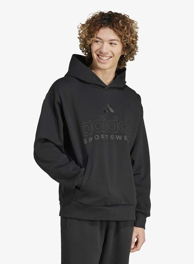 Adidas All Szn Fleece Graphic Hoodie - Image 1