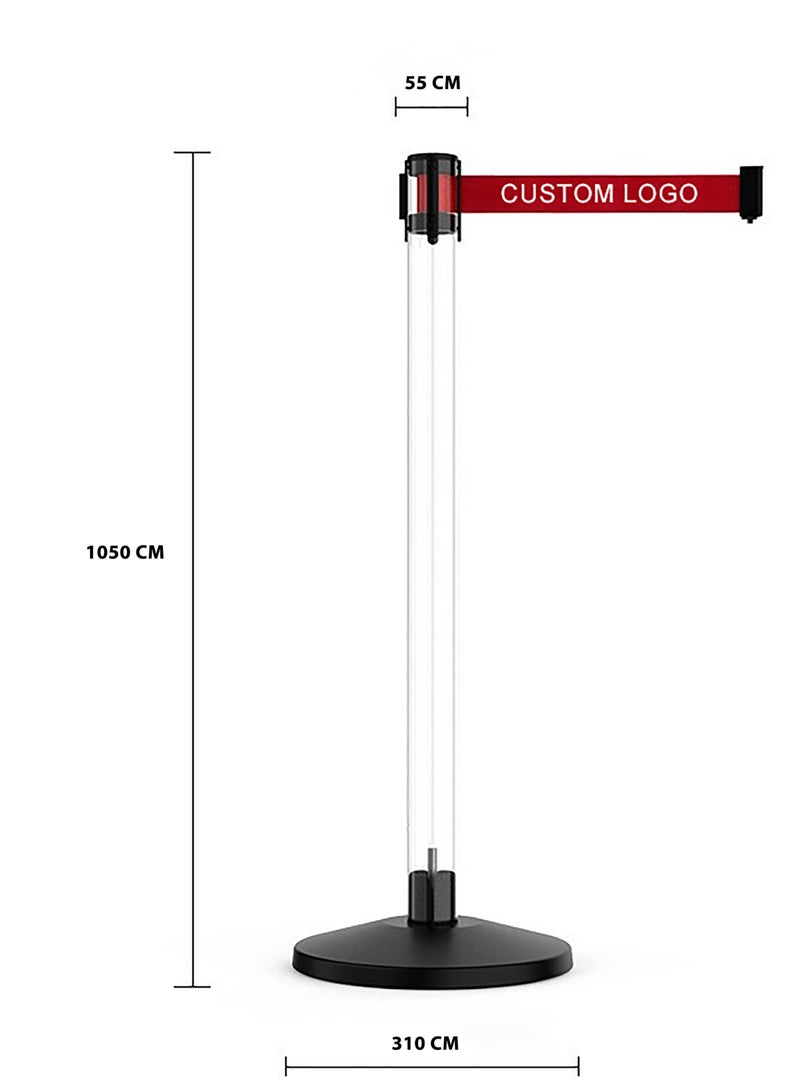 Patron Clear Retractable Barrier - Image 1