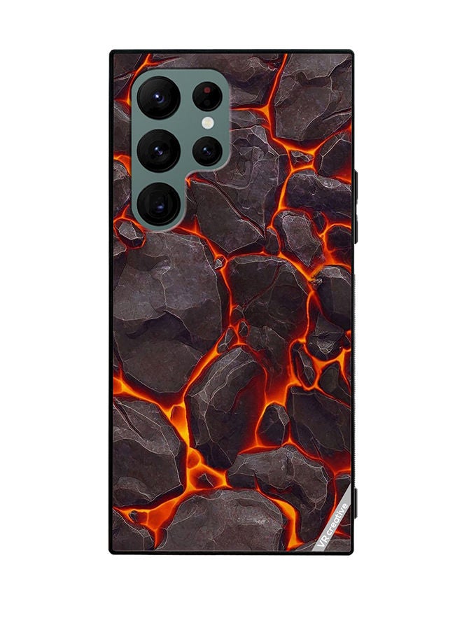 VR CREATIVE Protective Case Cover For Samsung Galaxy S22 Ultra 5G Mattle Paint Texture Design Multicolour - Image 1