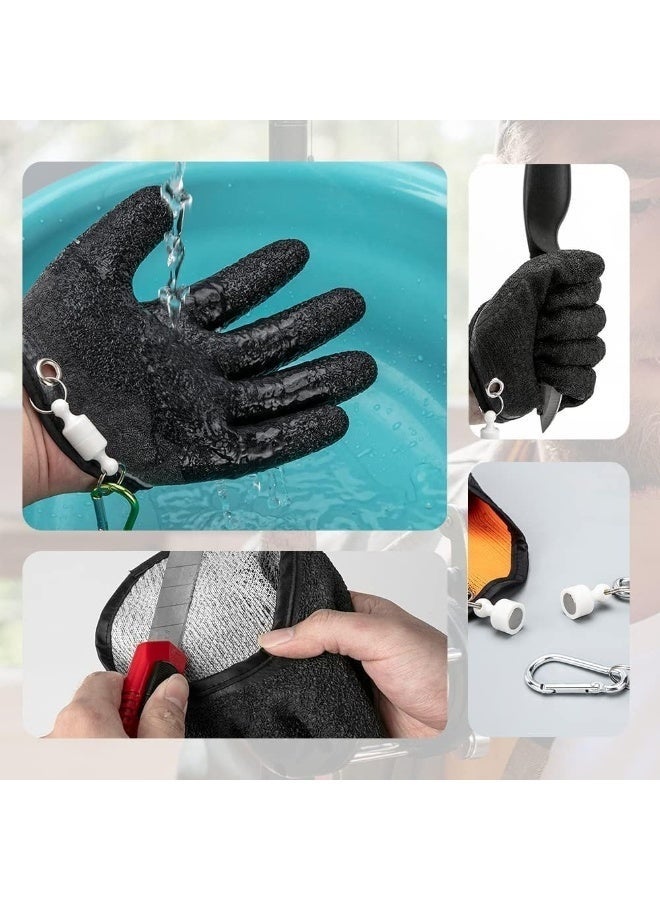 STL Fishing Gloves, Professional Catch Fish Gloves, Waterproof, Non-Slip, Quick-Dry, with Magnet Release - Image 3