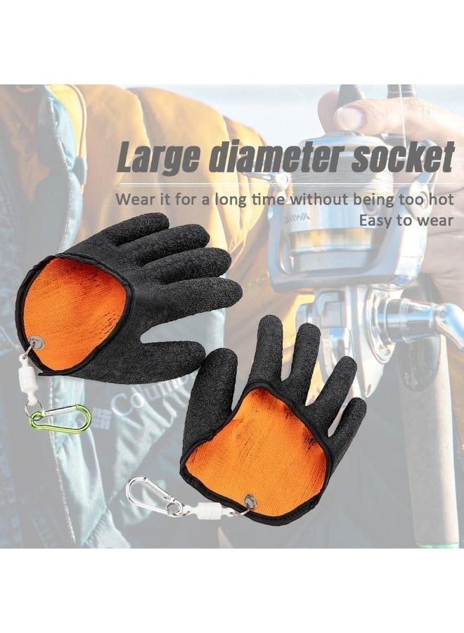 STL Fishing Gloves, Professional Catch Fish Gloves, Waterproof, Non-Slip, Quick-Dry, with Magnet Release - Image 2