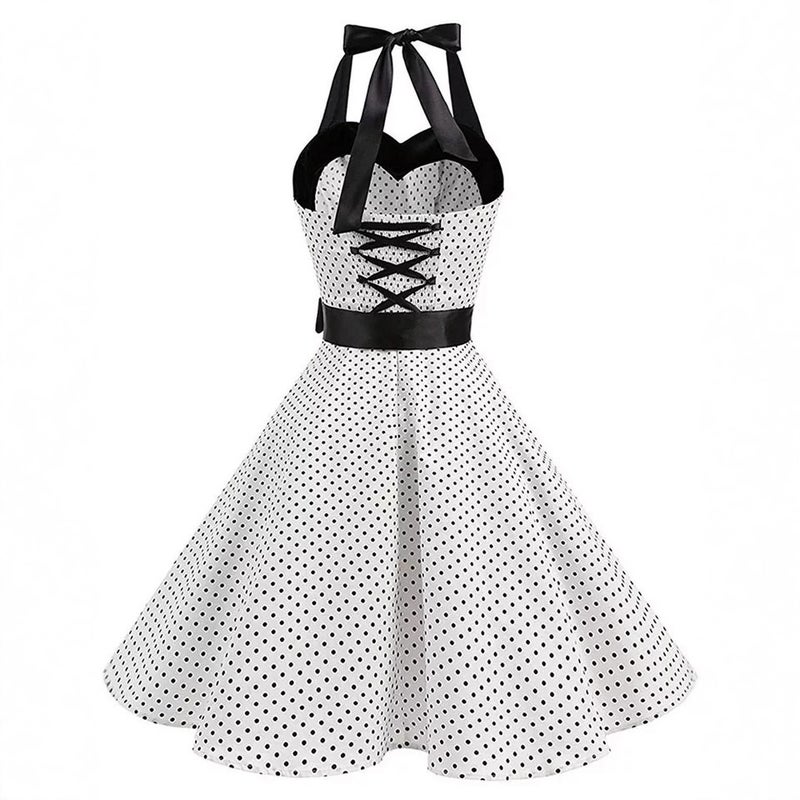 Wave Retro Suspenders Dress Tube Chest Slim Neck Big Skirt A Generation Of Hair - Image 3