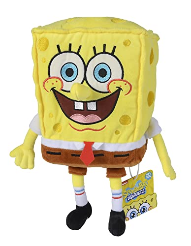 Simba Toys Spongebob Squarepants Plush – Ultra Soft & Cuddly - Kids Toy, Gift for Children, Ages 3+, Yellow, 14 inches (Huggable Collectible) - Image 3