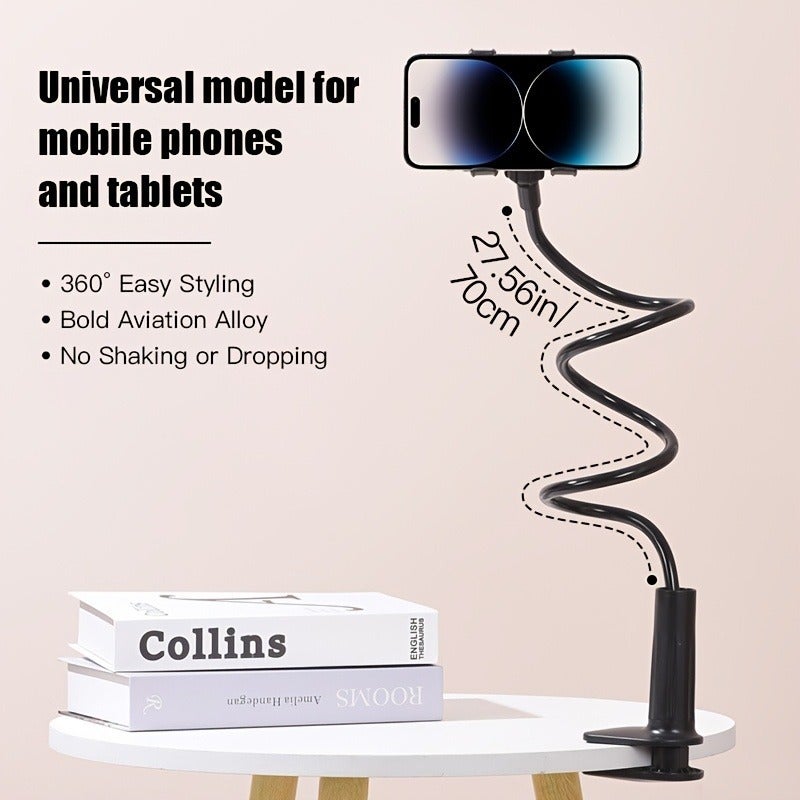 PETO 360° Flexible Universal Phone Holder - Adjustable Angle, Stable & Durable, Perfect for Watching Shows, Working, and Learning - Image 3