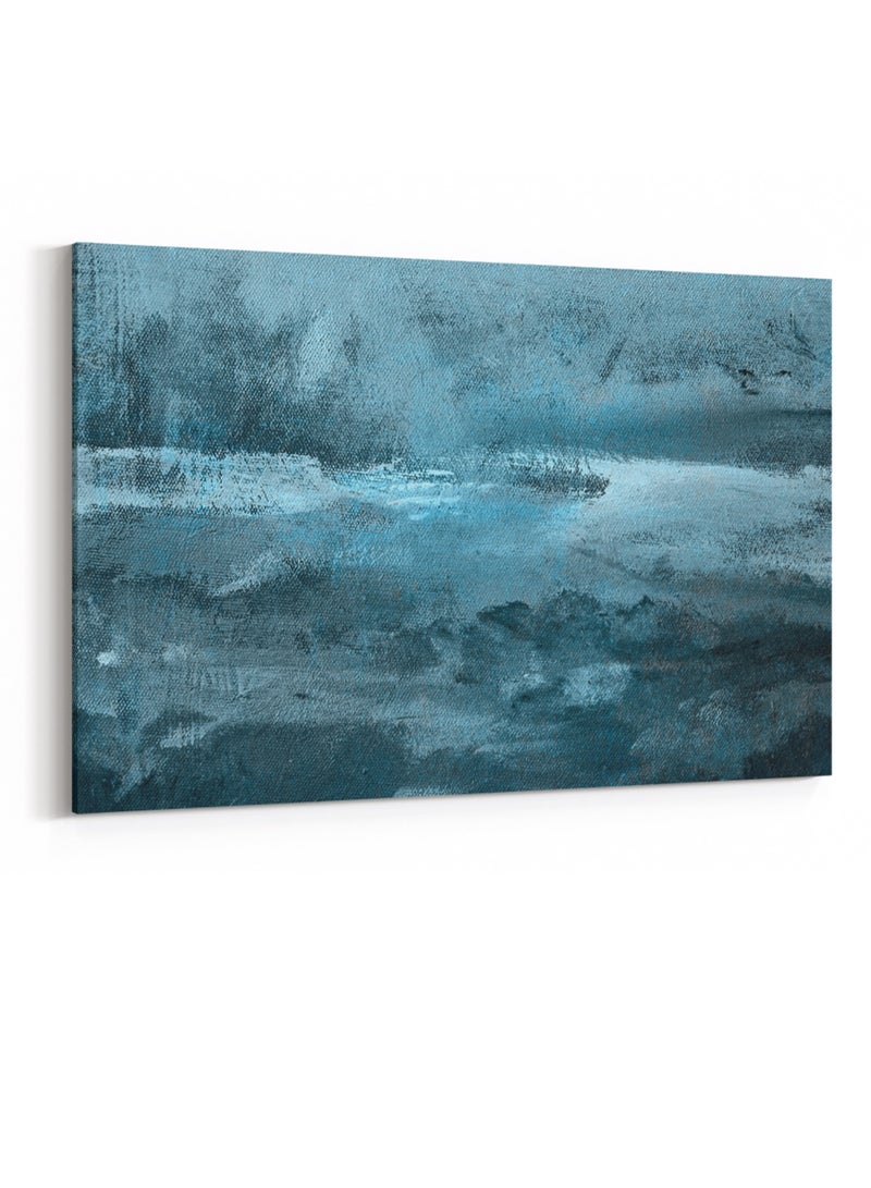 لوحة كانفاس على إطار خشبي بتصميم فن تجريدي - Image 4