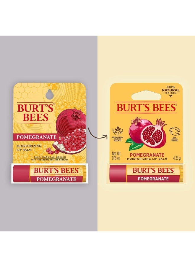 Burt's Bees Replenishing Lip Balm With Pomegranate Oil,1 Count,Multi | 4.25g - Image 2