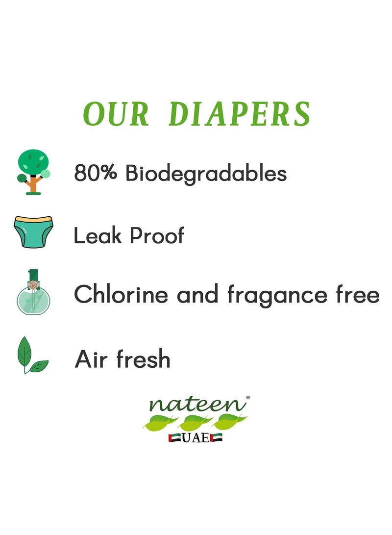 Nateen Soft Line Baby Pants Diapers, Size 5 (12-17kg), X-Large Baby Pull Ups,144 Count Diaper Pants, Super Soft and Breathable Baby Diapers Pants. - Image 2
