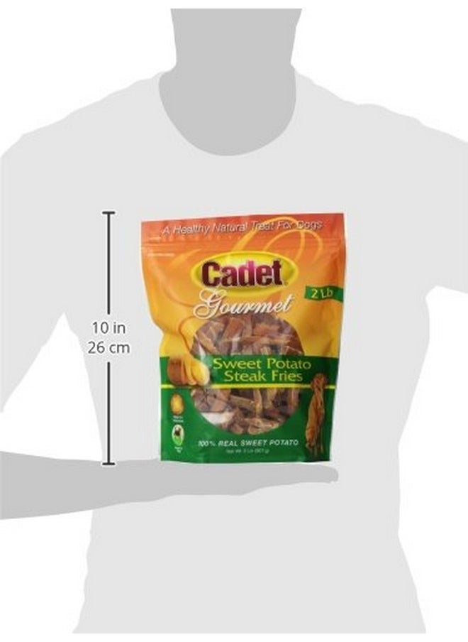 Cadet Cadet Gourmet Sweet Potato Fries Dog Treats - Healthy & Natural Sweet Potato Dog Training Treats for Small & Large Dogs - Inspected & Tested in USA (2 lbs.)  - Image 2