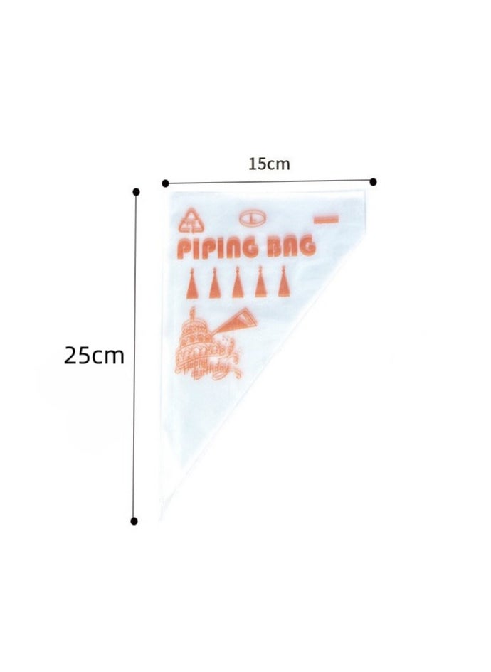 Generic 100 Piece Cake Decorating Disposable Piping Bags, Cake Icing Piping Decorating Tool White  - Image 2