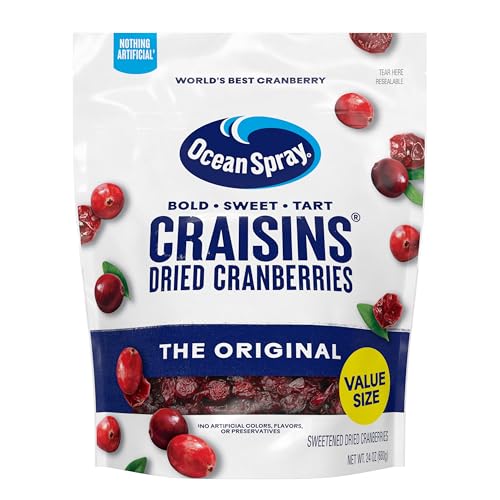 Ocean Spray Craisins Original Dried Cranberries 24 Ounce Value Pack - Image 1