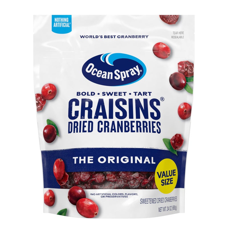 Ocean Spray Craisins Original Dried Cranberries 24 Ounce Value Pack - Image 3