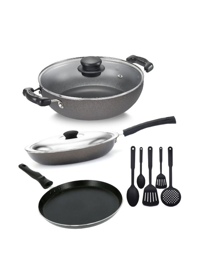 ميثرا 10 قطع غير لاصقة كومبو تجهيزات المطابخ مجموعة