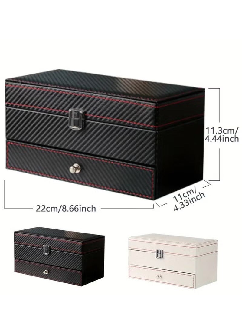 عربست ساعة صناديق 4 فتحة ساعة تخزين صندوق ساعة عرض حالة ساعة حامل للرجال ساعة وقف التخزين مع وسائد ساعة قابلة للإزالة صندوق المجوهرات للنساء مجموعة المجوهرات حالة لخواتم السوار بروش - Image 3