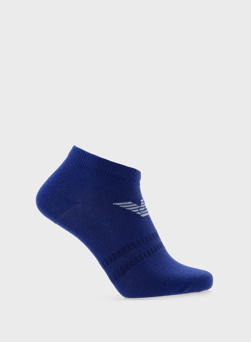 EMPORIO ARMANI 3 Pack Logo Ankle Socks