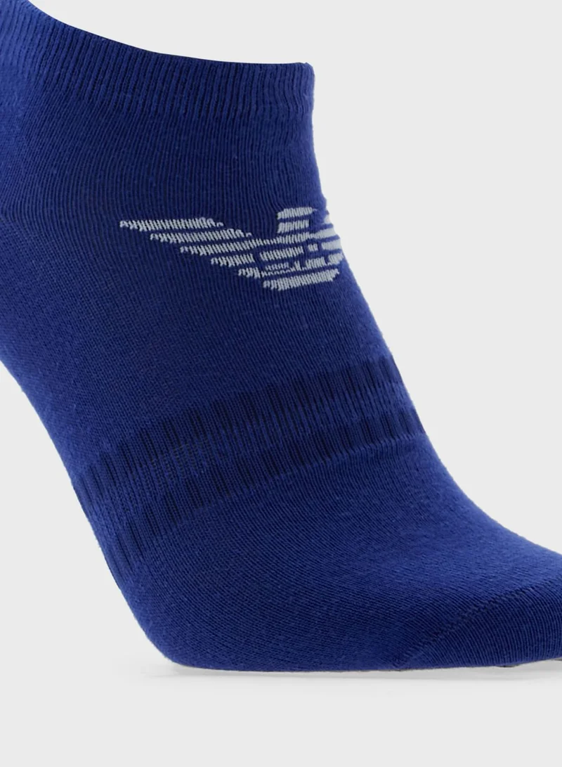 EMPORIO ARMANI 3 Pack Logo Ankle Socks