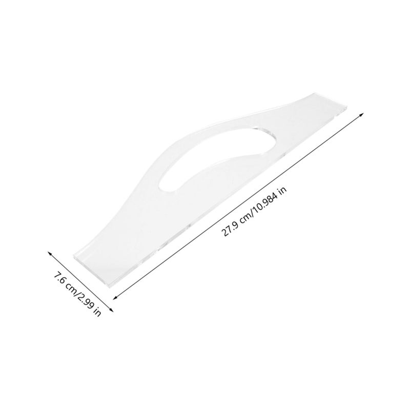 Acrylic Charcuterie Board Handle Template With Cutting Guide For Irregular Shapes DIY Woodworking - Image 3