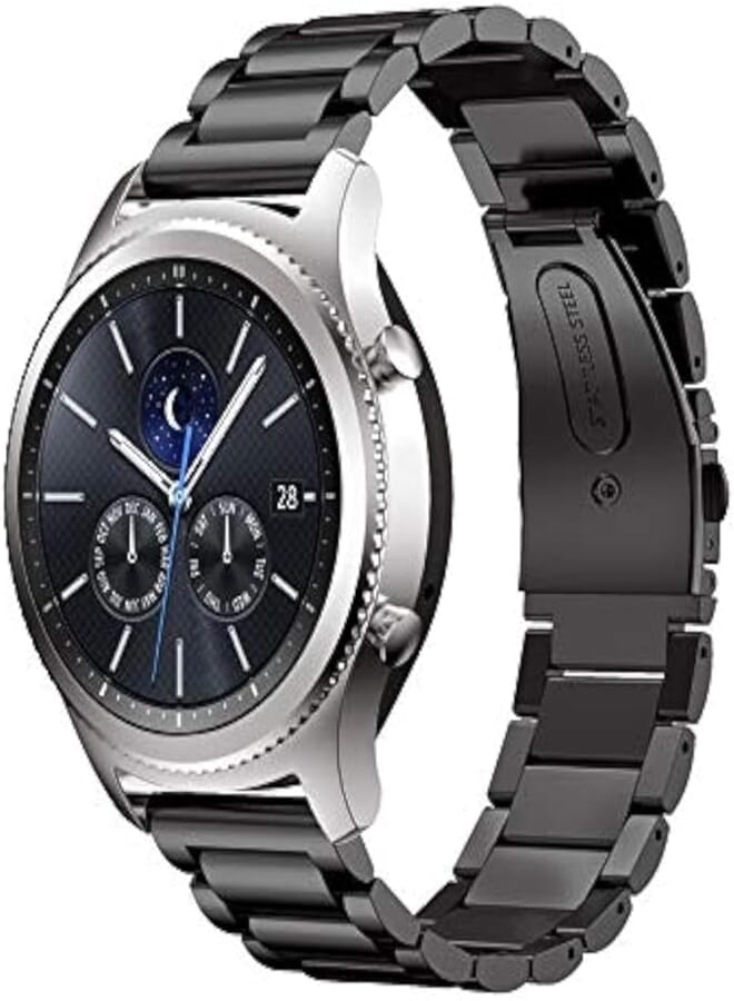 OR Stainless Steel Watch Band, 22mm Replacement Watch Bracelet Wrist Strap for Samsung Huawei Fitbit