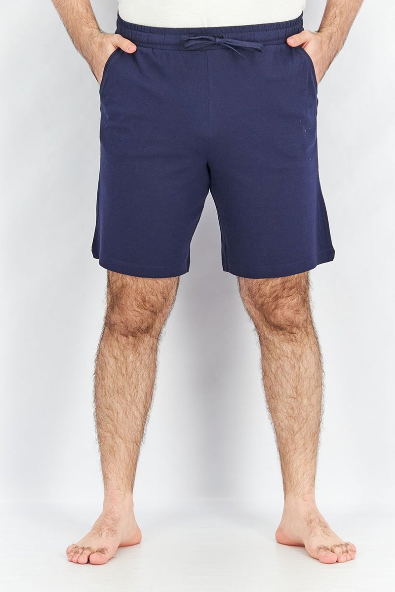 Tchibo Men Pull On Plain Pajama Short, Navy  - Image 1