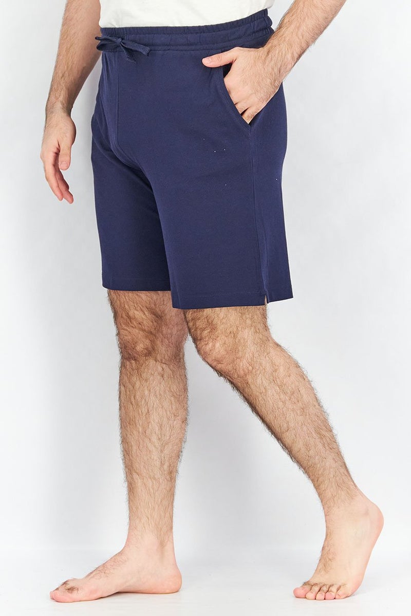 Tchibo Men Pull On Plain Pajama Short, Navy  - Image 2