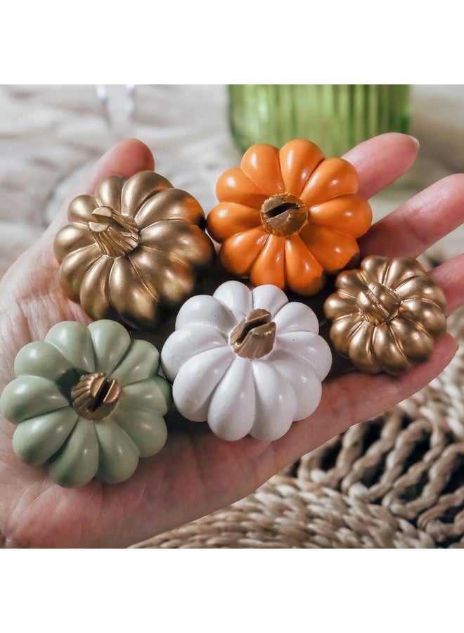 كايت آسبن حامل بطاقات مكان على شكل قرع برتقالي صغير من كيت أسبن للديكور الخريفي (مجموعة من 6 قطع)، مثالي لديكور طاولة عيد الشكر، وحفلات الزفاف ذات الطابع الخريفي، ووجبات غداء الزفاف - Image 4