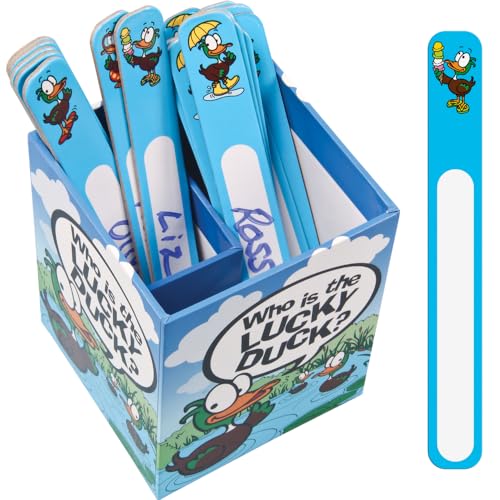 Really Good Stuff Who is The Lucky Duck? Double Cup Management System - 2 Cups, 36 Sticks - Image 1