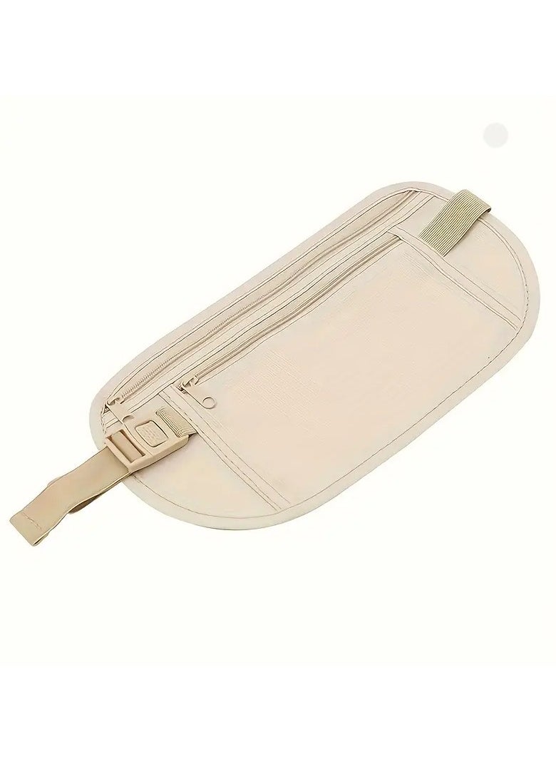 Goolsky 1pc Sleek Ultra-Thin Nylon Fanny Pack - Adjustable Strap, Zipper Closure, Lightweight & Invisible Design for Casual Outings  - Image 2