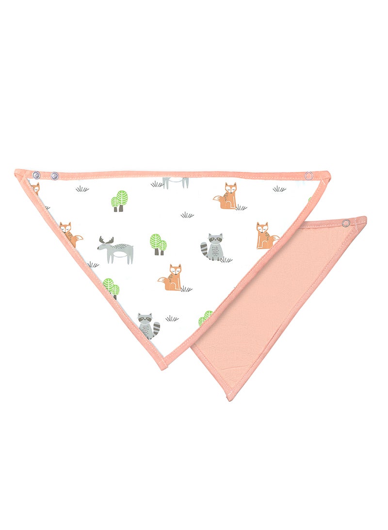 Moon Pack Of 2 Organic Muslin Bibs - Image 1