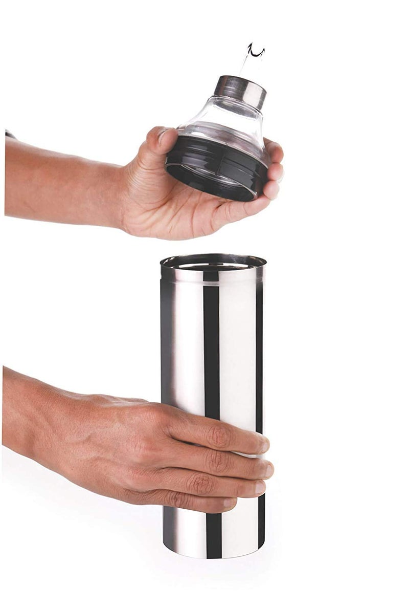 SHOPOBOX AntiDrip Design Stainless Steel Oil Dispenser Bottle with Nozzle Dust Leak Proof for Kitchen Outdoor Cooking Peeking Window Handy Dust Leak Proof 5001000 - Image 3