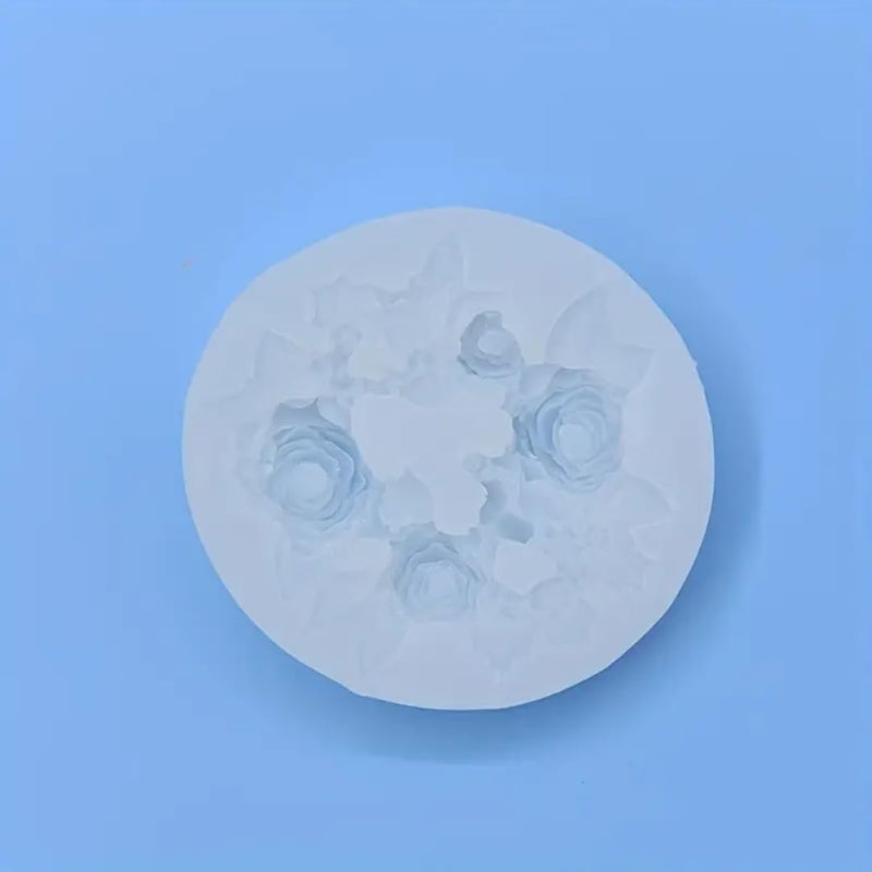 Skytail Valentines Day Rose Garland Silicone Mold Valentines Day 3D Roses Candle Mold Couple Gifts Wax Resin Casting Clay Chocolate Candy Mold for DIY Cupcake Cookie Cake Pop Jelly Soap Mold - Image 4