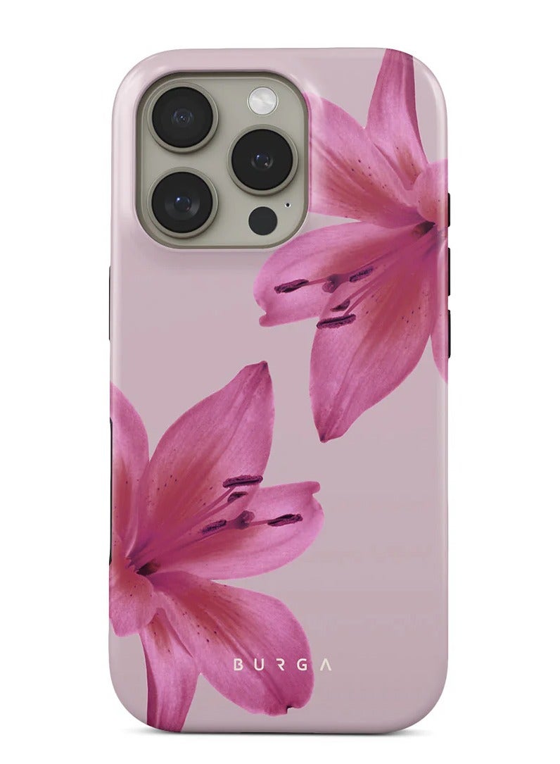 BURGA iPhone 16 Pro Max Case, 2 Piece Hard Shell + TPU Interior, Shock Absorption, All Port Accessible, Raised Bezel For Screen & Camera Protection, Never Fading HQ Print, Fragile Beauty - Image 1