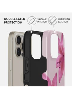 BURGA iPhone 16 Pro Max Case, 2 Piece Hard Shell + TPU Interior, Shock Absorption, All Port Accessible, Raised Bezel For Screen & Camera Protection, Never Fading HQ Print, Fragile Beauty  - Image 2