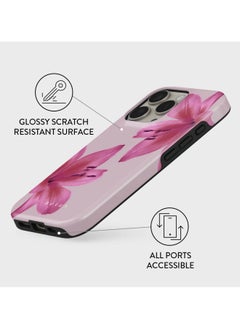 BURGA iPhone 16 Pro Max Case, 2 Piece Hard Shell + TPU Interior, Shock Absorption, All Port Accessible, Raised Bezel For Screen & Camera Protection, Never Fading HQ Print, Fragile Beauty  - Image 3