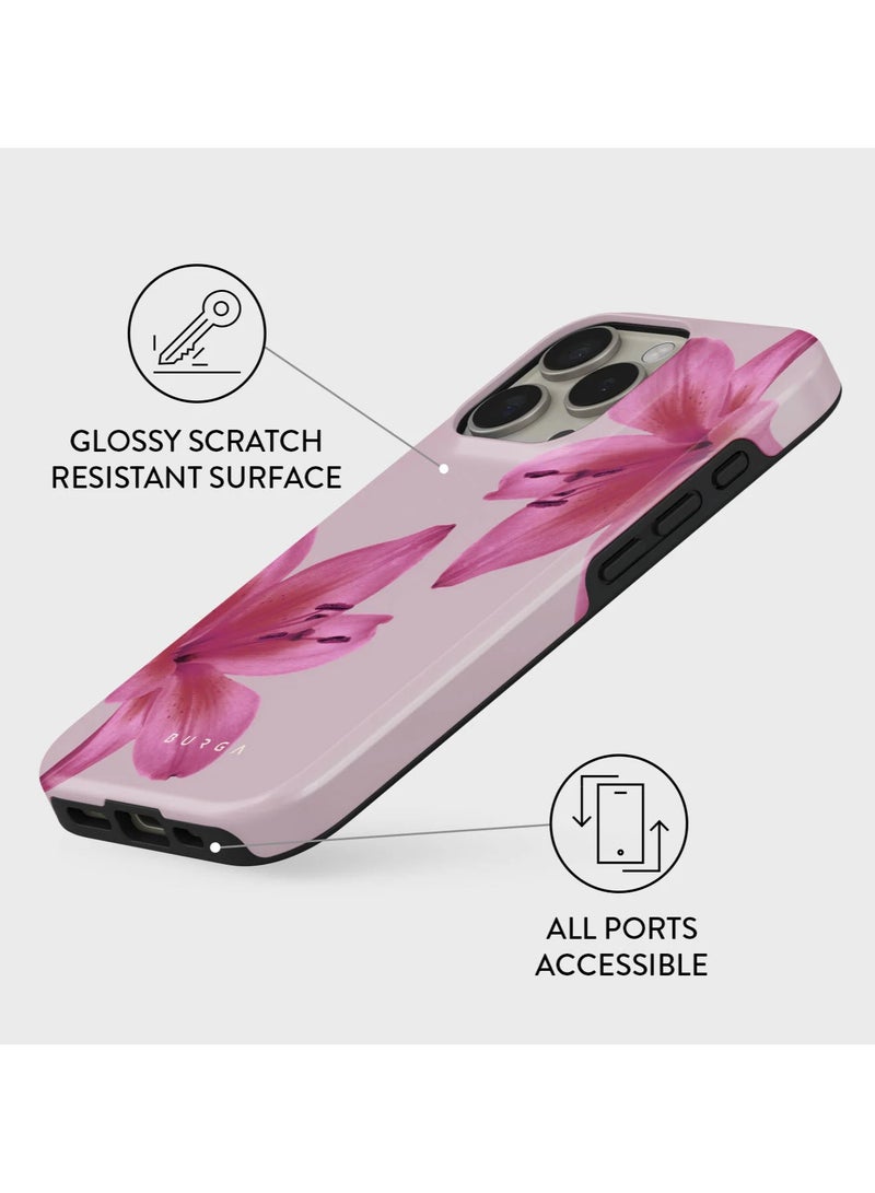 BURGA iPhone 16 Pro Max Case, 2 Piece Hard Shell + TPU Interior, Shock Absorption, All Port Accessible, Raised Bezel For Screen & Camera Protection, Never Fading HQ Print, Fragile Beauty - Image 3