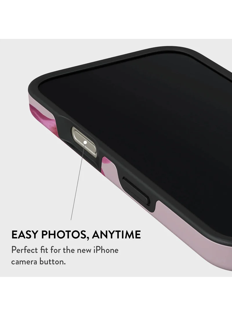 BURGA iPhone 16 Pro Max Case, 2 Piece Hard Shell + TPU Interior, Shock Absorption, All Port Accessible, Raised Bezel For Screen & Camera Protection, Never Fading HQ Print, Fragile Beauty