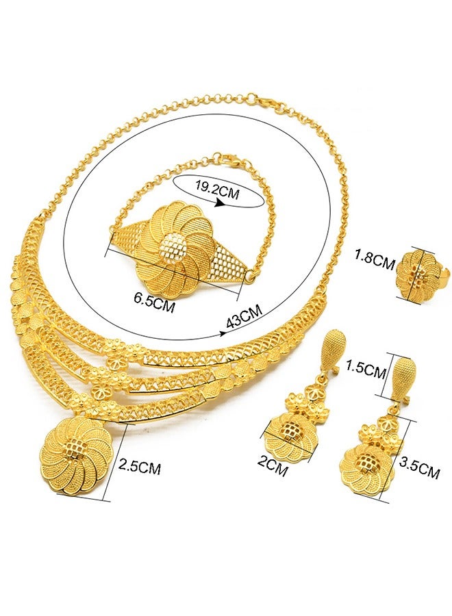 Metal Jewelry, Women Fashion Wedding Prom Jewelry Set